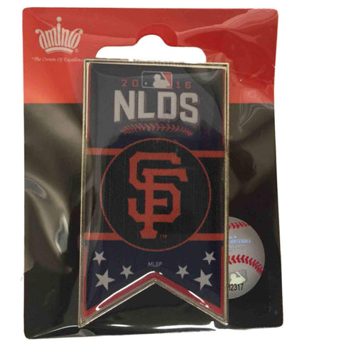 Shop San Francisco Giants 2016 MLB Postseason NLDS Banner Metal Lapel Pin - Sporting Up