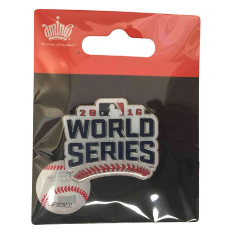 Offizielle Metall-Anstecknadel mit Logo der MLB World Series 2016 nach der Saison – sportlich