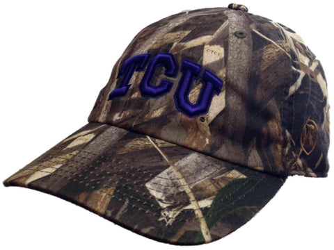 Tcu horned frogs tow realtree max-5 camouflage crew justerbar slouch hatt keps - sportig upp