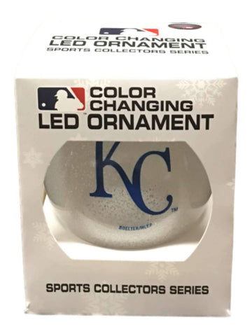 Kansas City Royals MLB Topperscot LED Lit Color Changing Christmas Tree Ornament - Sporting Up