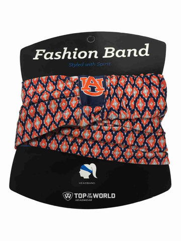 Auburn Tigers Tow Women's Orange & Navy Ultra Soft Kitty Fashion Fashion Fashion Band - Sporting Up Up
