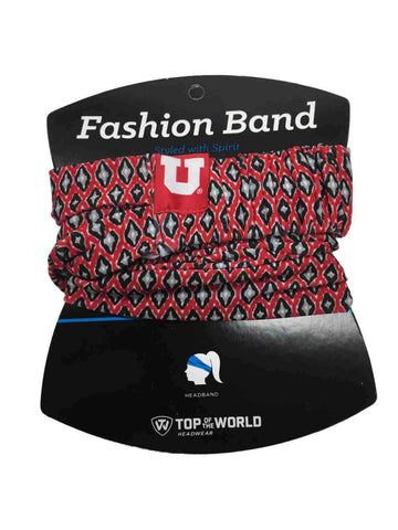 Utah Utes TOW Damen-Stirnband in Rot und Schwarz, ultraweich, Kitty-Stil, sportlich