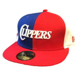 Los Angeles LA Clippers New Era Red 59FIFTY Fitted Flat Bill Hat Cap (7 5/8) - Sporting Up