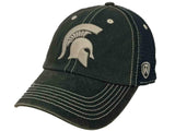 Michigan State Spartans TOW Green Crossroads Mesh Adjustable Snapback Hat Cap - Sporting Up