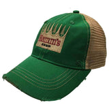 Hamm's Brewing Company Retro Brand Green Vintage Mesh Beer Adjustable Hat Cap - Sporting Up