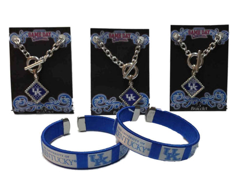 Pack de boucles d'oreilles et de bracelets Gameday des Kentucky Wildcats Jenkins Enterprises (taille unique) - Faire du sport