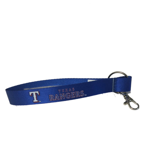 Texas Rangers Aminco Blue Lanyard Style Wristlet-Schlüsselanhänger mit Verschluss (Einheitsgröße) – Sporting Up