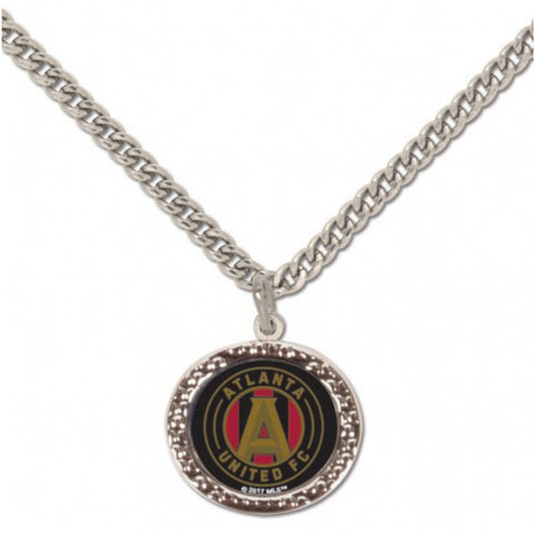 Shop Atlanta United FC WinCraft Women's Team Color Necklace w Charm Clamshell (18") - Sporting Up