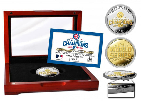 Shop Chicago Cubs 2016 World Series Champions Silver & Gold Two-Tone Mint Coin - Sporting Up