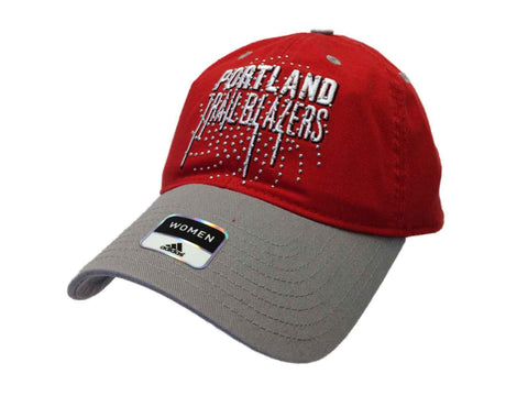 Shop Portland Trail Blazers Adidas WOMENS Red Studded Adjustable Slouch Hat Cap - Sporting Up