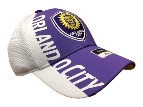 Orlando City SC Adidas White Purple Structured Fitted Hat Cap (S/M) - Sporting Up