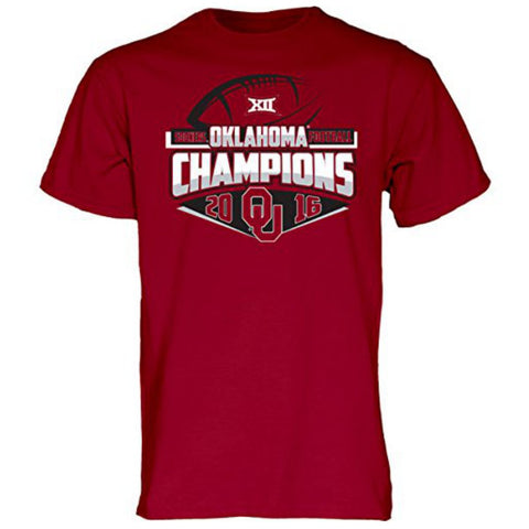 Oklahoma Sooners bleu 84 2016 big 12 conférence champions vestiaire t-shirt - sporting up