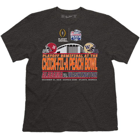 Shop 2016 Peach Bowl Alabama Washington College Football Playoff Stadium T-Shirt - Sporting Up