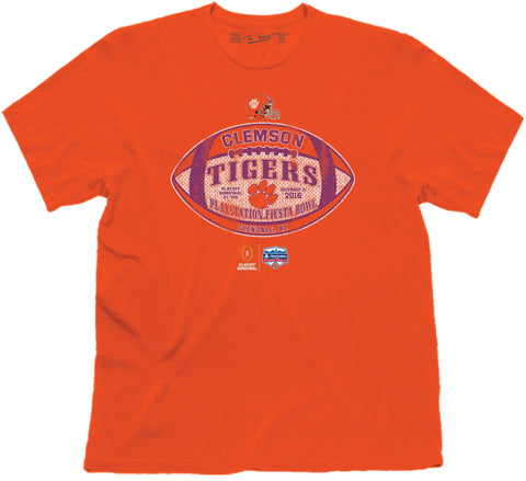 Clemson Tigers 2017 College-Football-Playoff-Halbfinale-T-Shirt mit orangefarbenem Ball – sportlich