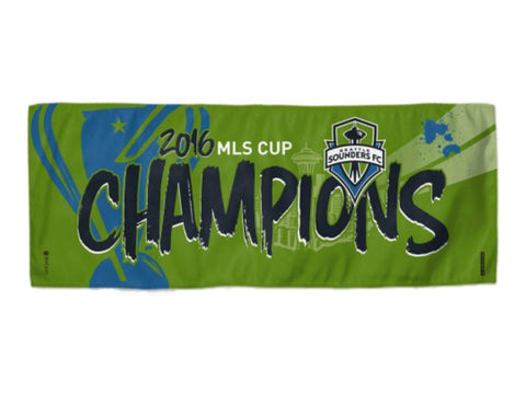 Shop Seattle Sounders FC 2016 MLS Cup Champions WinCraft Instant Cooling Towel - Sporting Up