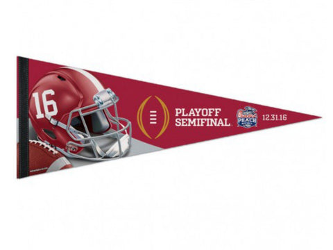 Banderín de fieltro de semifinal de playoffs de fútbol universitario de Alabama crimson tide 2016 - sporting up