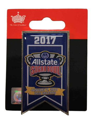 Shop Auburn Tigers Oklahoma Sooners 2017 Sugar Bowl Game Banner Collectible Metal Pin - Sporting Up