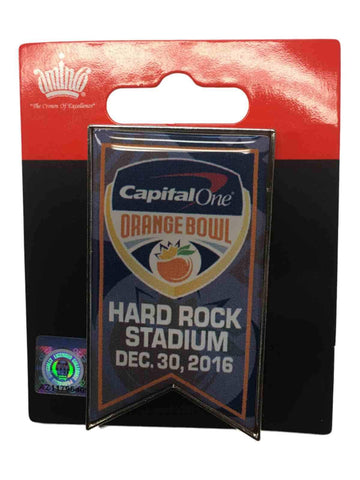 2016 capital one orange bowl hard rock estadio aminco evento banner solapa pin - sporting up