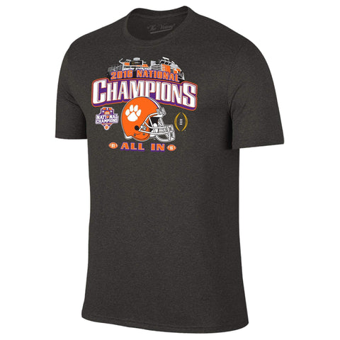 Clemson Tigers, campeones nacionales de fútbol universitario de 2016, todos con camiseta del estadio: luciendo deportivo