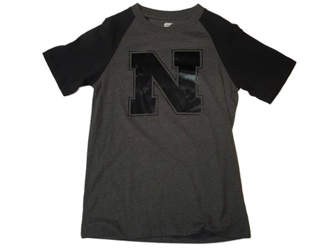 Kaufen Sie Nebraska Cornhuskers Colosseum Charcoal Grey Black SS T-Shirt mit Rundhalsausschnitt – sportlich