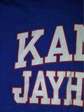 Kansas Jayhawks Royce Apparel Womens Blue Glitter Logo SS V-Neck T-Shirt (XL) - Sporting Up