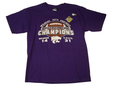 Camiseta juvenil de Kansas State Wildcats 2013 Buffalo Wild Wings Bowl Champs (XL) - Sporting Up