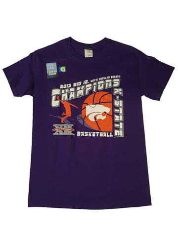 Kansas state wildcats 2013 grandes 12 campeones de la conferencia camiseta (s) púrpura ss - sporting up