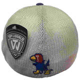 Kansas Jayhawks Wilt Chamberlain #13 Mesh Vintage Retro Flexfit Slouch Hat Cap - Sporting Up