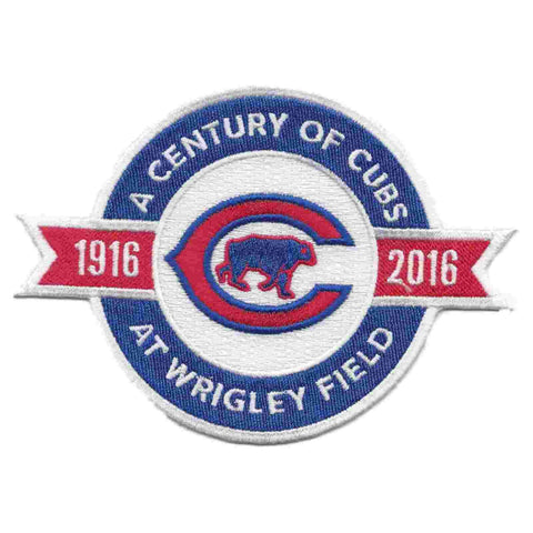 Chicago Cubs A Century of Cubs at Wrigley Field 1916-2016 Jersey Collector Patch - Sporting Up