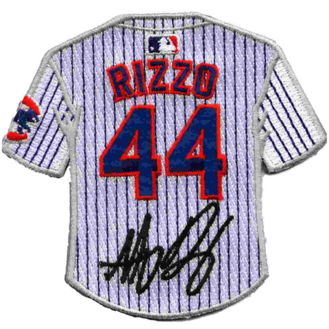 Chicago Cubs Anthony Rizzo Replica Signature Retro-Trikot-Ärmel-Sammler-Patch – sportlich