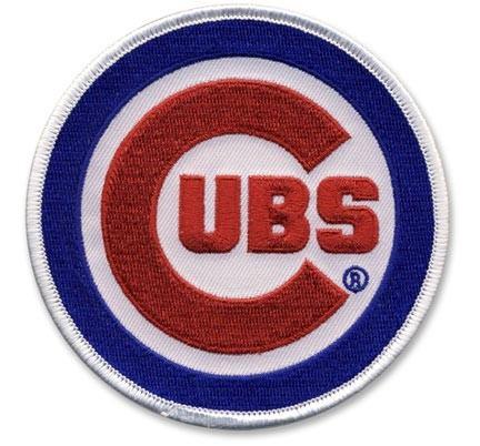 Compre el parche de coleccionista de la manga de la camiseta del logotipo primario de la fuente del emblema de los Chicago Cubs - sporting up