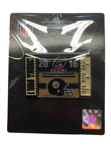 Achetez le match de championnat de l'AFC 2016 des Steelers de Pittsburgh "J'étais là!" épinglette en métal - faire du sport