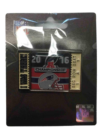 Match de championnat de l'AFC 2016 des Patriots de la Nouvelle-Angleterre "J'étais là !" épinglette en métal - faire du sport