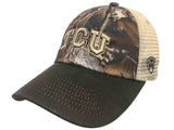 TCU Horned Frogs TOW Camouflage Mesh Logger Adjustable Snapback Hat Cap - Sporting Up