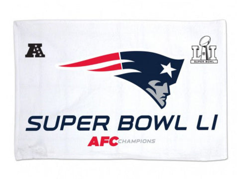 Serviette de banc de golf des Champions de l'AFC Super Bowl LI 51 des New England Patriots 15" x 25" - Sporting Up
