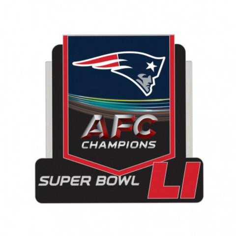 Shop New England Patriots 2016 AFC Champions Super Bowl LI 51 Collectible Lapel Pin - Sporting Up