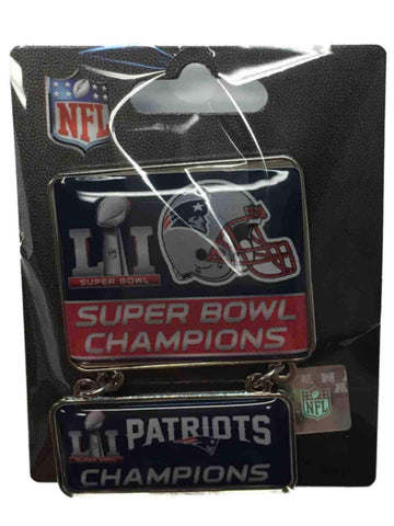 New England Patriots 2017 Super Bowl Li 51 Champions Dangler Anstecknadel aus Metall – sportlich