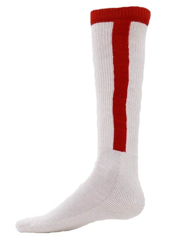 Twin City Knitting Red White 2-In-1 Stirrup Baseball Socks - Sporting Up