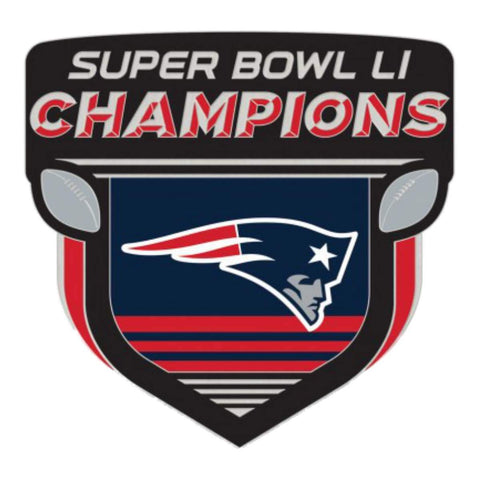 Épinglette en métal des Patriots de la Nouvelle-Angleterre 2017 du Super Bowl Li Champions - Sporting Up