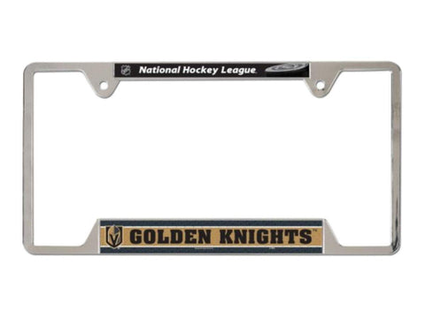 Kaufen Sie Las Vegas Golden Knights NHL Nummernschildrahmen aus Metall in Schwarz und Gold – sportlich