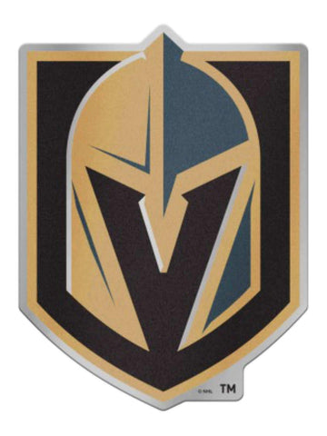 Calcomanía de insignia automática de Las Vegas Golden Knights NHL Wincraft Black Steel Grey & Gold - Sporting Up