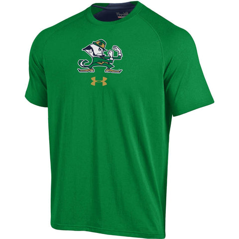 Boutique notre dame combat irlandais sous armure vert heatgear lâche anti-odeur t-shirt - sporting up