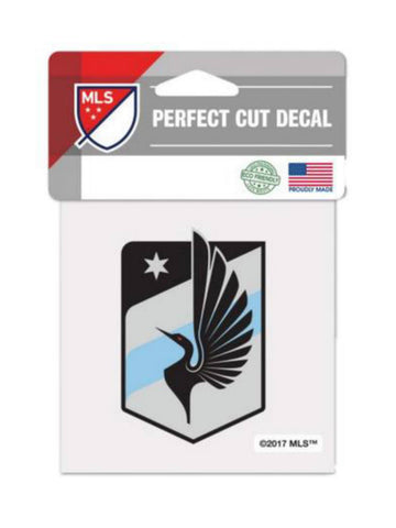 Minnesota United FC WinCraft Perfect Cut Aufkleber in Schwarz, Grau und Hellblau (10,2 x 10,2 cm) – Sporting Up