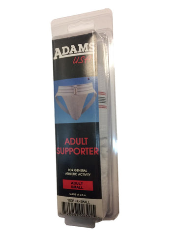 Shop Adams USA 1000-R Adult Men's White General Athletic Activity Supporter (S) - Sporting Up