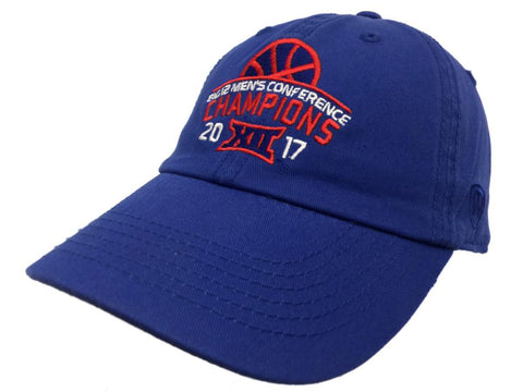 Les champions de basket-ball de la conférence Big 12 des Kansas Jayhawks 2016-2017 ajustent la casquette - faire du sport