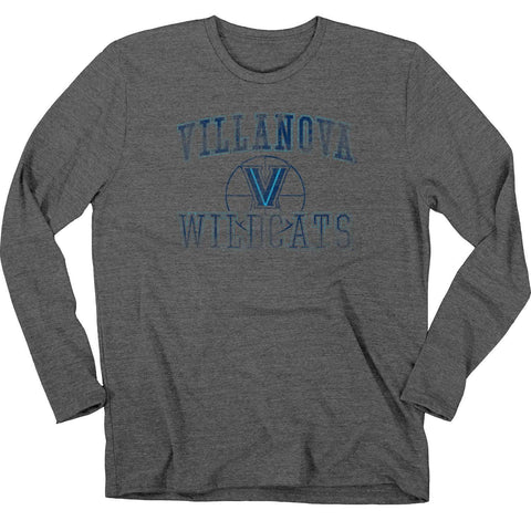 Shop Villanova Wildcats Blue 84 Soft Loose Vintage Long Sleeve Basketball T-Shirt - Sporting Up