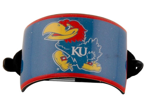 Kansas Jayhawks Stockdale Blue Plastic Curved Ponytail Holder Hair Band - Sporting Up
