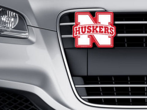 Shop Nebraska Cornhuskers WinCraft Red White Logo on the Gogo Car Grille Emblem - Sporting Up