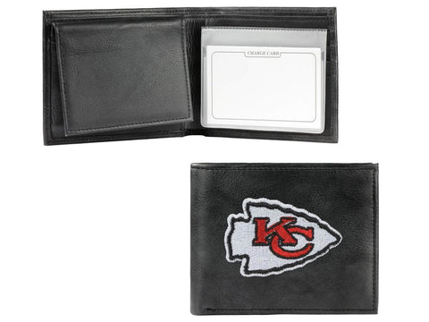 Shop Kansas City Chiefs Rico Industries Embroidered Black Leather Bi-Fold Wallet - Sporting Up