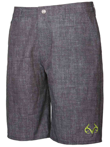 Pantalones cortos de golf con cremallera y botones de rendimiento atlético gris Coliseo de camuflaje Realtree - sporting up